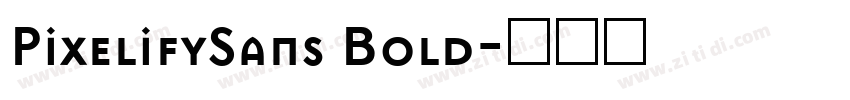 PixelifySans Bold字体转换